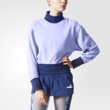 F96y3317 - Adidas Running Sweatshirt Blue - Women - Clothing